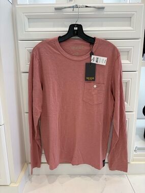 Todd Snyder Long-Sleeve Pocket Tee in Dusty Pink